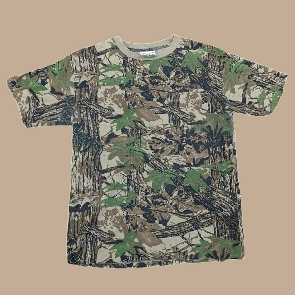 Vintage Camo Tee
Single stitched